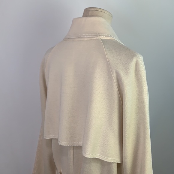 Rodier VTG cream knit long with belt jacket - Picture 9 of 11